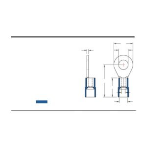 DIN 46234 / 46237 Ring Terminals — dimensioned outline drawing