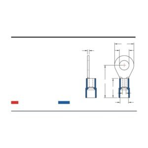MR-DRNYB Series — DIN 46234 / 46237 Ring Terminals (Nylon-insulated, single crimp, brazed seam)