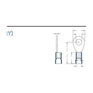 DIN 46234 / 46237 Ring Terminals — dimensioned outline drawing