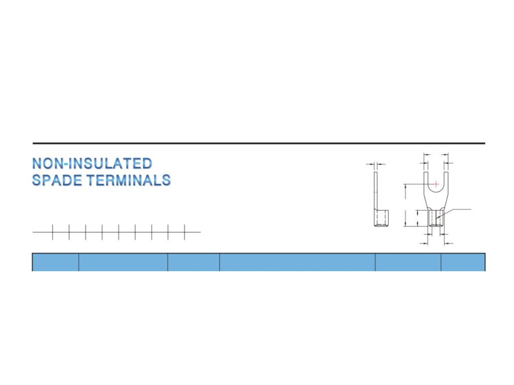 MR-DSNB Series — DIN 46234 / 46237 Spade Terminals (Non-insulated, brazed seam)