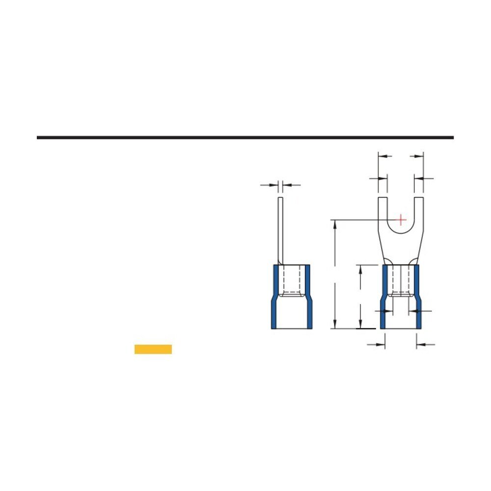 MR-DSVB Series — DIN 46234 / 46237 Spade Terminals (Vinyl-insulated, single crimp, brazed seam)