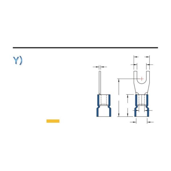 MR-DSVEL Series — DIN 46234 / 46237 Spade Terminals (Vinyl-insulated (easy entry), single crimp, long tongue)