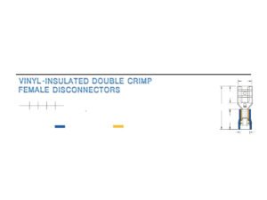 MR-FDD Series — Female Disconnectors (Vinyl-insulated, double crimp with easy-entry copper sleeve)