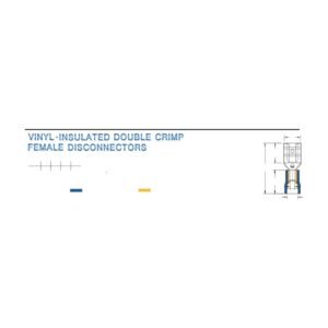 Female Disconnectors — dimensioned outline drawing