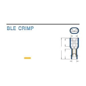 Fully-Insulated Female Disconnectors — dimensioned outline drawing