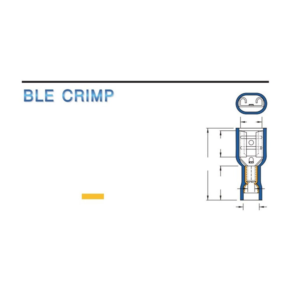 MR-FDFD Series — Fully-Insulated Female Disconnectors (Vinyl-insulated, double crimp with easy-entry copper sleeve)