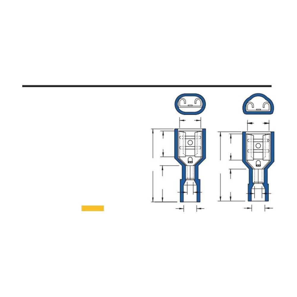 MR-FDFNI Series — Fully-Insulated Female Disconnectors (PC-insulated (moulded))