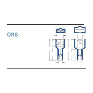 Fully-Insulated Male Disconnectors — dimensioned outline drawing