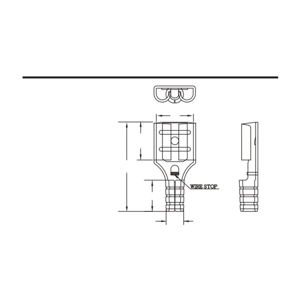 MR-FDN Series — Female Disconnectors (Non-insulated, butted seam)