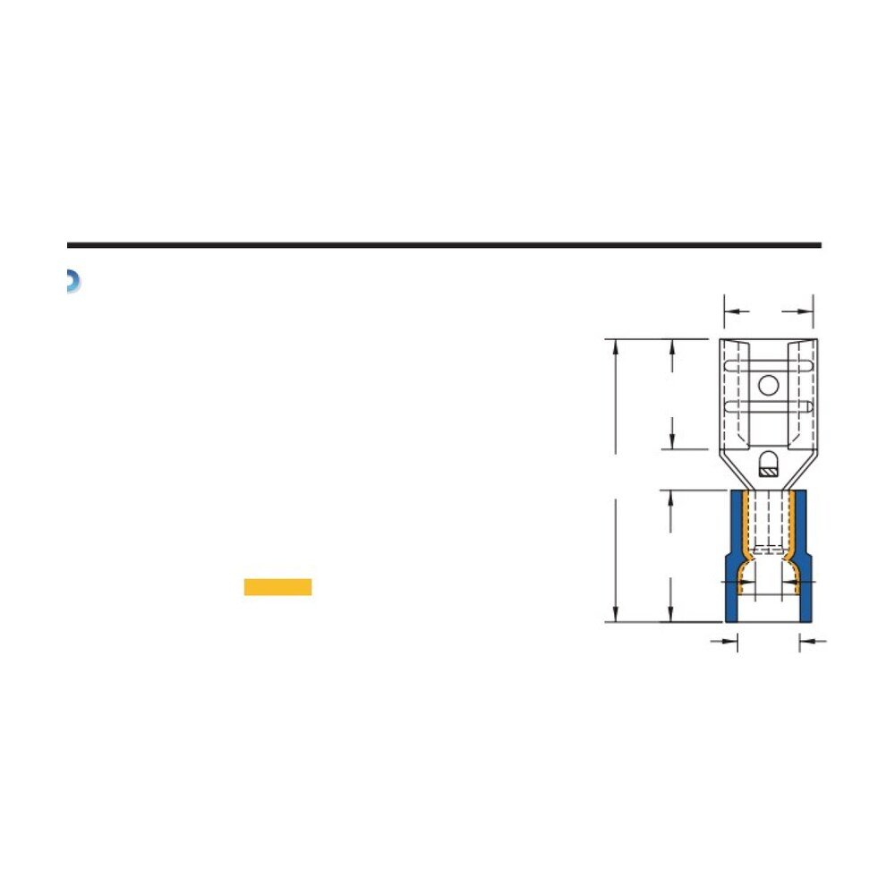 MR-FDNID Series — Female Disconnectors (PC-insulated, double crimp with easy-entry copper sleeve)