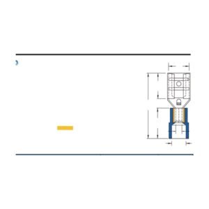 MR-FDNIDX Series — Female Disconnectors (PC-insulated, double crimp with short copper sleeve)