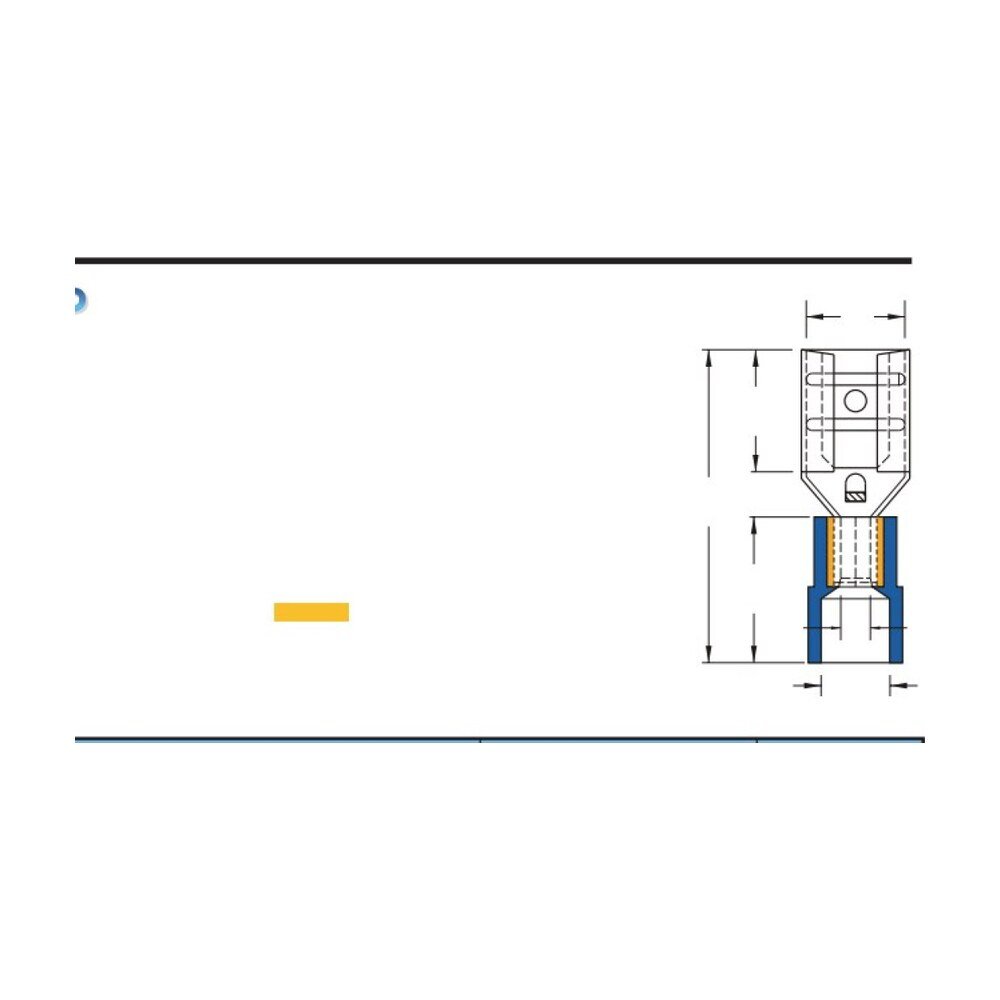 MR-FDNIDX Series — Female Disconnectors (PC-insulated, double crimp with short copper sleeve)
