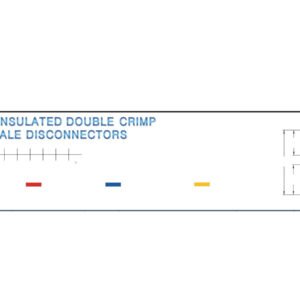 Female Disconnectors — dimensioned outline drawing