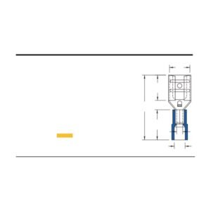 MR-FDNY Series — Female Disconnectors (Nylon-insulated, single crimp)