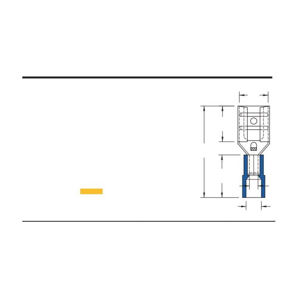 MR-FDNY Series — Female Disconnectors (Nylon-insulated, single crimp)