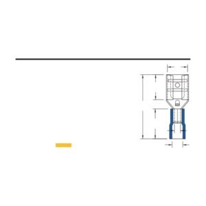 MR-FDV Series — Female Disconnectors (Vinyl-insulated, single crimp)