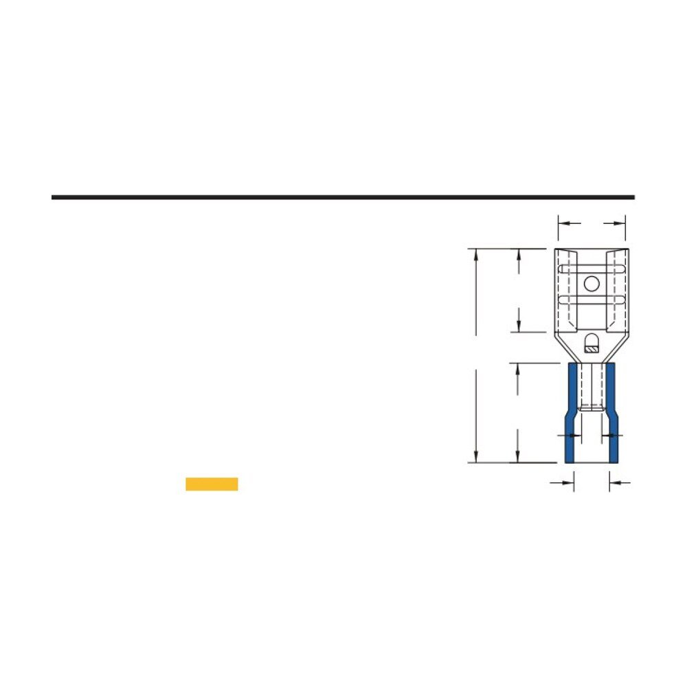 MR-FDV Series — Female Disconnectors (Vinyl-insulated, single crimp)