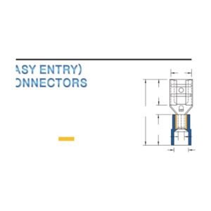 MR-FDVYDX Series — Female Disconnectors (Vinyl-insulated (moulded), double crimp with short copper sleeve)