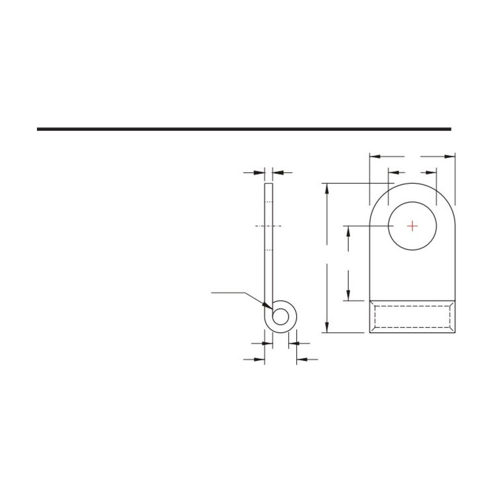 MR-FGNBL Series — Flag Terminals (Non-insulated, brazed seam, long tongue)