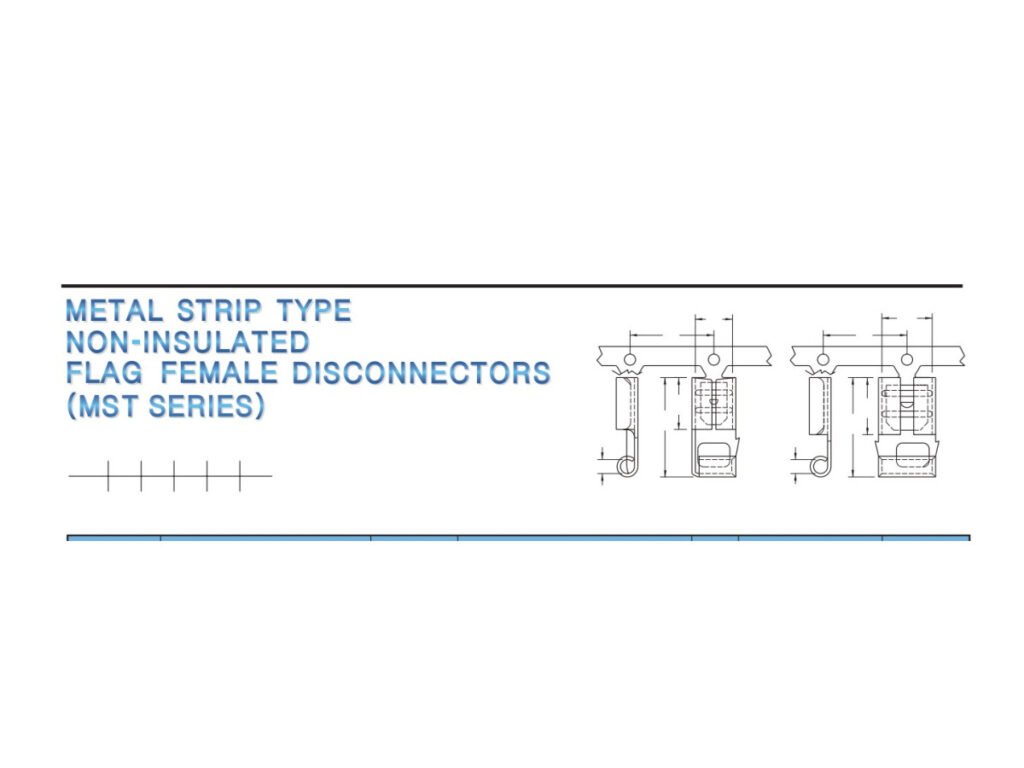 MR-FLDNB Series — Flag Female Disconnectors (Non-insulated, brazed seam)
