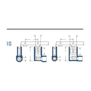 MR-FLDNY Series — Flag Female Disconnectors (Nylon-insulated, single crimp)