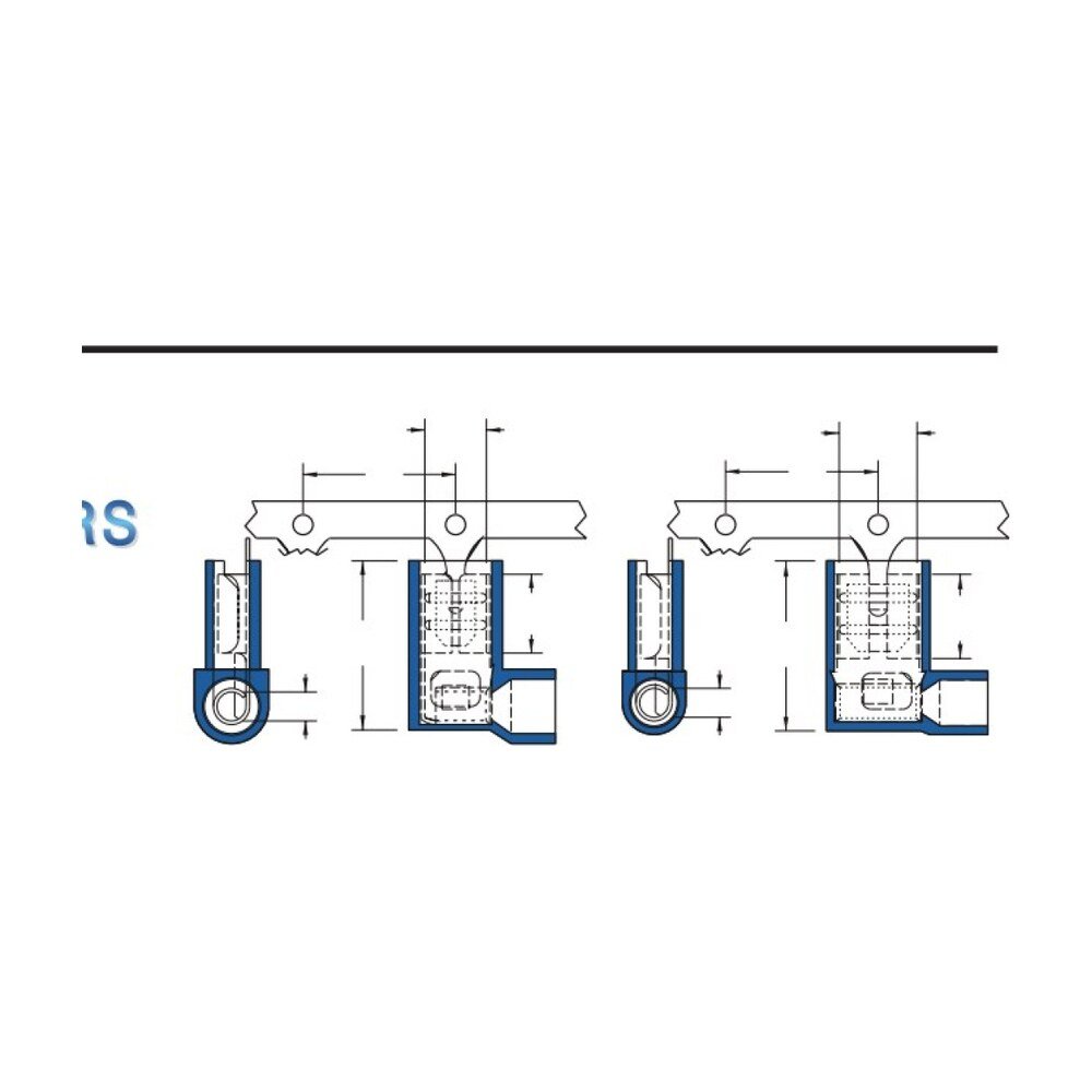 MR-FLDNY Series — Flag Female Disconnectors (Nylon-insulated, single crimp)