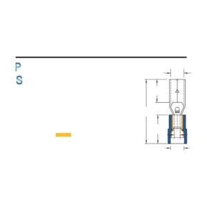 Fully-Insulated Receptacle Disconnectors — dimensioned outline drawing