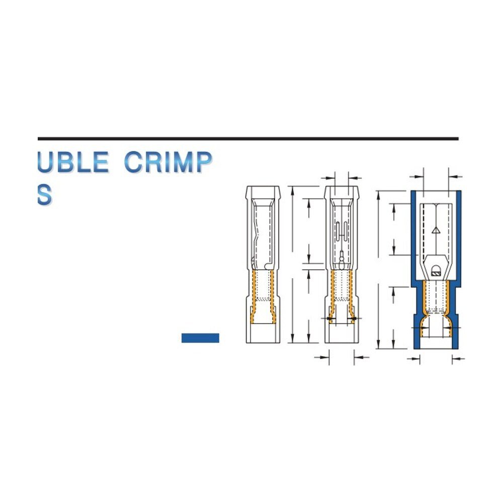 MR-FRFNYD Series — Fully-Insulated Receptacle Disconnectors (Nylon-insulated, double crimp with easy-entry copper sleeve)