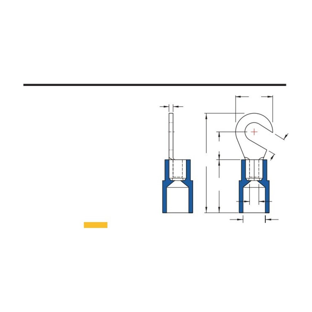 MR-HNI Series — Hook Terminals (PC-insulated (moulded))