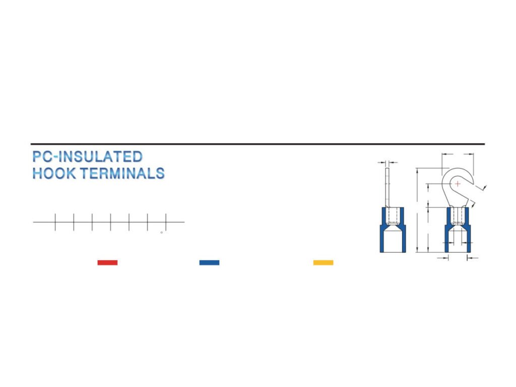 MR-HNI Series — Hook Terminals (PC-insulated (moulded))