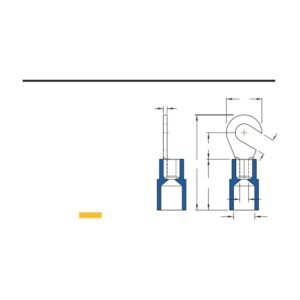 MR-HNY Series — Hook Terminals (Nylon-insulated, single crimp)