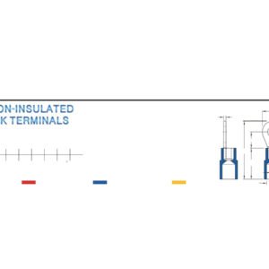 Hook Terminals — dimensioned outline drawing