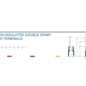 Hook Terminals — dimensioned outline drawing