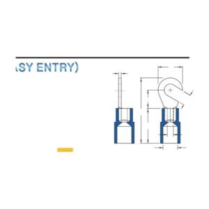 Hook Terminals — dimensioned outline drawing