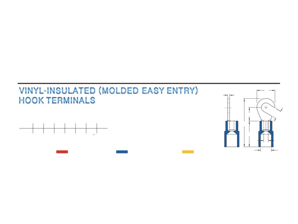 MR-HVY Series — Hook Terminals (Vinyl-insulated (moulded easy entry))