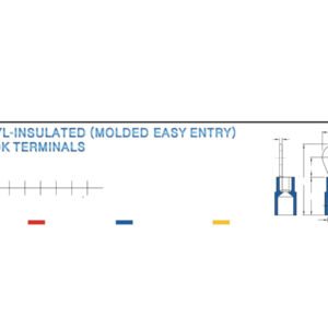 Hook Terminals — dimensioned outline drawing