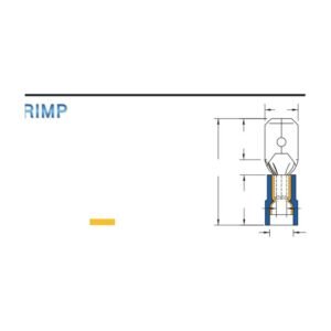 Male Disconnectors — dimensioned outline drawing