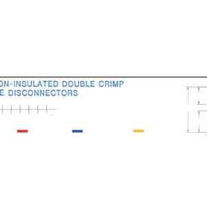 Male Disconnectors — dimensioned outline drawing