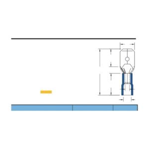 Male Disconnectors — dimensioned outline drawing