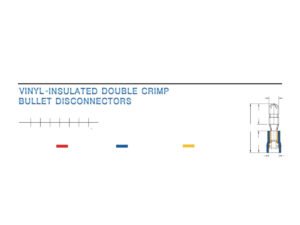 Bullet Disconnectors — dimensioned outline drawing