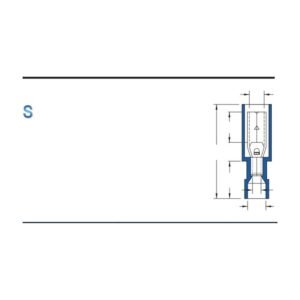 Fully-Insulated Bullet Disconnectors — dimensioned outline drawing