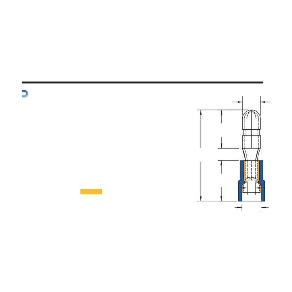 MR-MPNID Series — Bullet Disconnectors (PC-insulated, double crimp with easy-entry copper sleeve)