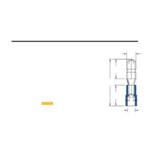 Bullet Disconnectors — dimensioned outline drawing