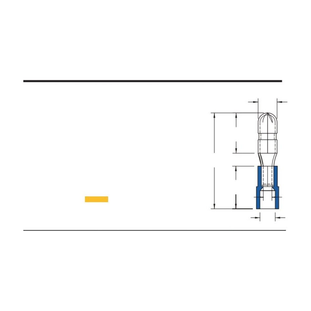 MR-MPNY Series — Bullet Disconnectors (Nylon-insulated, single crimp)
