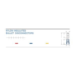 MR-MPNY Series — Bullet Disconnectors (Nylon-insulated, single crimp)