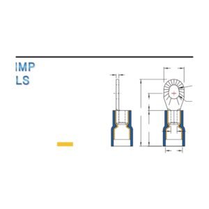 Ring Terminals — dimensioned outline drawing