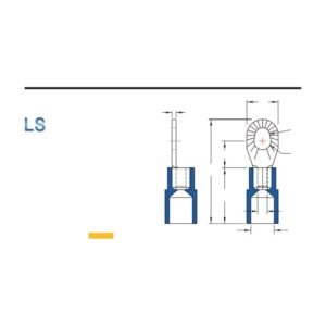 Ring Terminals — dimensioned outline drawing