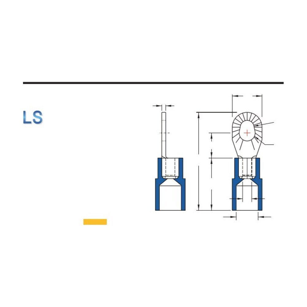 MR-MSRNIB Series — Ring Terminals (PC-insulated (moulded), brazed seam, metal strip on reel)