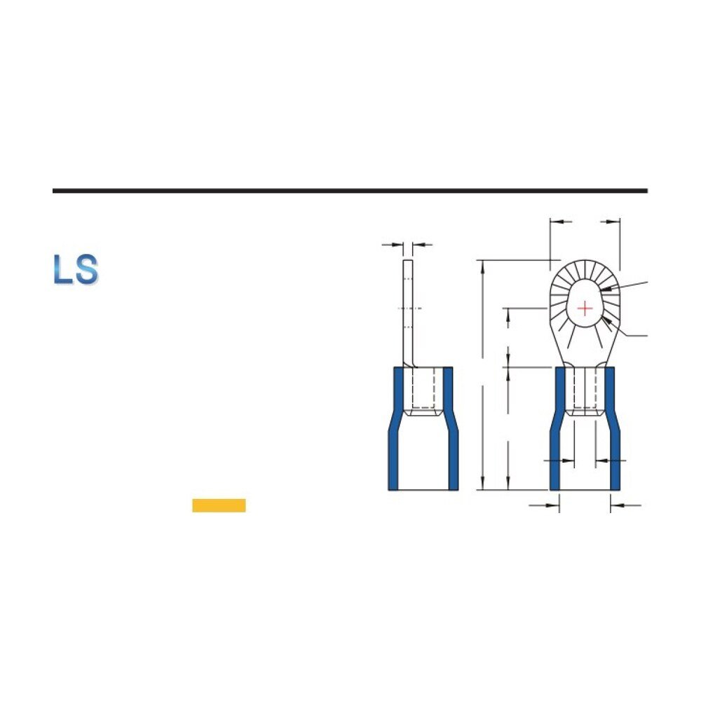 MR-MSRV Series — Ring Terminals (Vinyl-insulated, single crimp, metal strip on reel)