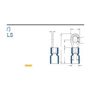 Ring Terminals — dimensioned outline drawing